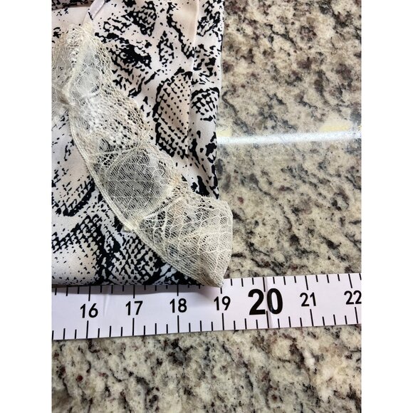 Womens Cami Top M Snake Print Spaghetti Strap Lace Whimsigoth Y2K Fairycore - Picture 6 of 7